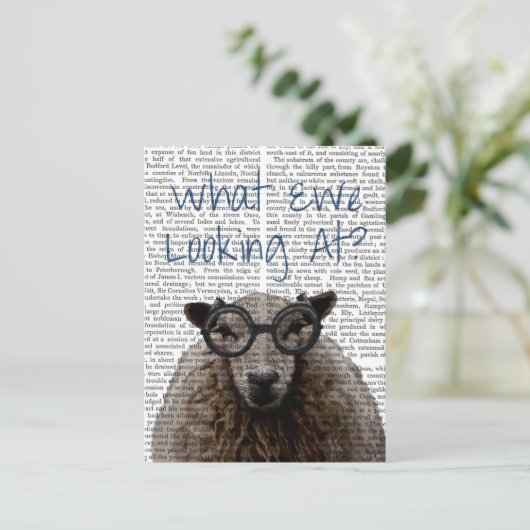 Was wir sehen postkarte (Stehend Vorderseite)