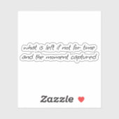 Was wird als maßgeschneiderter Vinyl-Aufkleber Ver Aufkleber (Blatt)