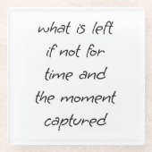 Was wird aus Glas Verlassen Untersetzer? Glasuntersetzer (Vorderseite)