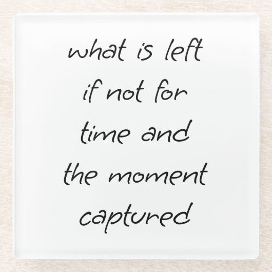 Was wird aus Glas Verlassen Untersetzer? Glasuntersetzer (Vorderseite)