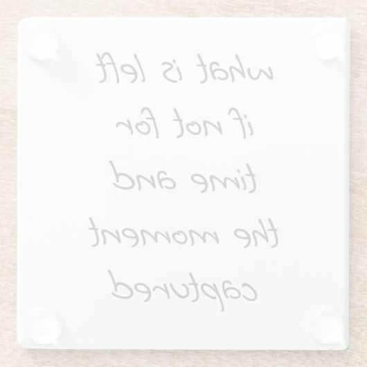 Was wird aus Glas Verlassen Untersetzer? Glasuntersetzer (Rückseite)