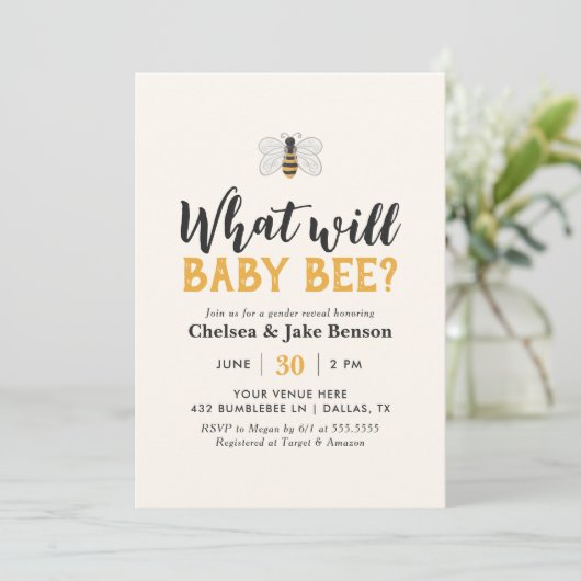 Was wird Baby als Geschlechtsverkehr offenbaren? Einladung (Stehend Vorderseite)