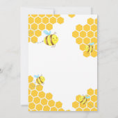 Was wird Baby Bee Gender Revee Party Einladung (Rückseite)