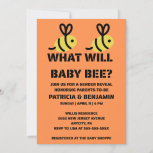 Was Wird Baby Bee Geschlecht Enthüllen Einladung