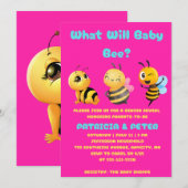 Was Wird Baby Bee Geschlecht Enthüllen Einladung (Vorne/Hinten)