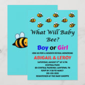 Was Wird Baby Bee Geschlecht Enthüllen Einladung (Vorne/Hinten)
