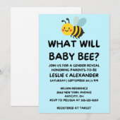 Was Wird Baby Bee Geschlecht Enthüllen Einladung (Vorne/Hinten)