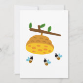 Was Wird Baby Bee Geschlecht Enthüllen Einladung (Rückseite)