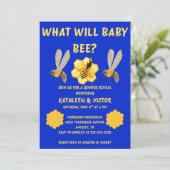 Was Wird Baby Bee Geschlecht Enthüllen Einladung (Stehend Vorderseite)