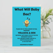 Was Wird Baby Bee Geschlecht Enthüllen Einladung (Stehend Vorderseite)