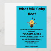 Was Wird Baby Bee Geschlecht Enthüllen Einladung (Vorne/Hinten)