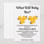 Was Wird Baby Bee Geschlecht Enthüllen Einladung (Vorne/Hinten)