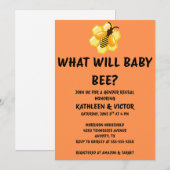 Was Wird Baby Bee Geschlecht Enthüllen Einladung (Vorne/Hinten)