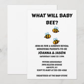 Was Wird Baby Bee Geschlecht Enthüllen Einladung (Vorne/Hinten)