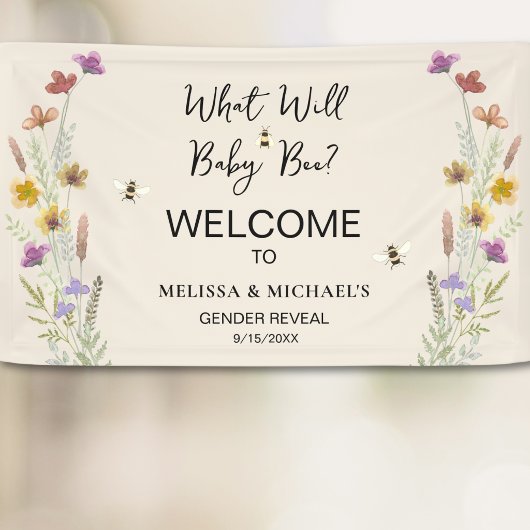 Was wird Baby Bee Geschlecht Enthüllung Banner