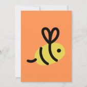 Was wird Baby Bee Geschlecht Enthüllung Einladung (Rückseite)