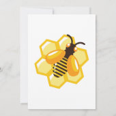Was Wird Baby Bee Geschlecht Reveal Einladung (Rückseite)
