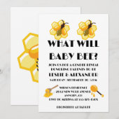 Was Wird Baby Bee Geschlecht Reveal Einladung (Vorne/Hinten)