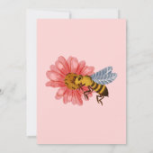 Was Wird Baby Bee Geschlecht Reveal Einladung (Rückseite)