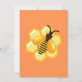 Was Wird Baby Bee Geschlecht Reveal Einladung (Rückseite)