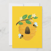 Was Wird Baby Bee Geschlecht Reveal Einladung (Rückseite)