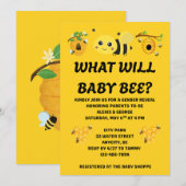 Was Wird Baby Bee Geschlecht Reveal Einladung (Vorne/Hinten)