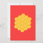 Was Wird Baby Bee Geschlecht Reveal Einladung (Rückseite)