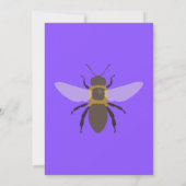 Was Wird Baby Bee Geschlecht Reveal Einladung (Rückseite)