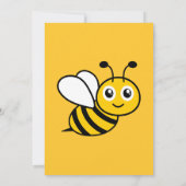 Was Wird Baby Bee Geschlecht Reveal Einladung (Rückseite)