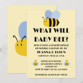 Was Wird Baby Bee Geschlecht Reveal Einladung (Vorne/Hinten)