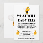 Was Wird Baby Bee Geschlecht Reveal Einladung (Vorne/Hinten)
