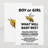 Was Wird Baby Bee Geschlecht Reveal Einladung (Vorne/Hinten)