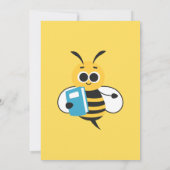 Was Wird Baby Bee Geschlecht Reveal Einladung (Rückseite)