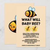 Was Wird Baby Bee Geschlecht Reveal Einladung (Vorne/Hinten)