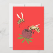 Was Wird Baby Bee Geschlecht Reveal Einladung (Rückseite)