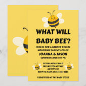 Was Wird Baby Bee Geschlecht Reveal Einladung (Vorne/Hinten)