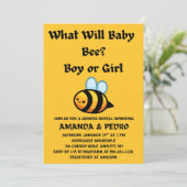 Was Wird Baby Bee Geschlechtsenthüllungsfeier Einl (Stehend Vorderseite)