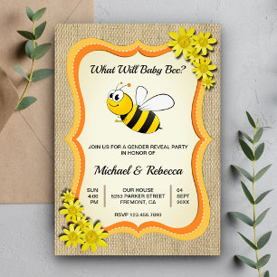 Was wird Baby Bee Honigbiene Geschlecht Enthüllu Einladung