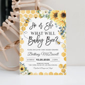 Was wird Baby-Bee-Hummel-Gender-Offenlegung Einladung