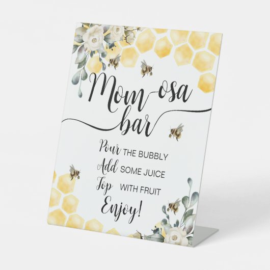 Was wird Baby Bee Mama Osa Bar Sign. Sockelschild (Vorderseite)