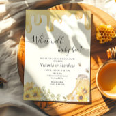 Was wird Baby Bee Sunflowers Gender Reveal Einladung