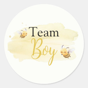 Was wird Baby Bee Team Junge Runder Aufkleber