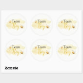 Was wird Baby Bee Team Junge Runder Aufkleber (Blatt)