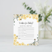 Was wird Baby bee Wünsche für Baby Card. (Stehend Vorderseite)