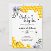 Was wird Baby einladen? Einladung (Vorderseite)