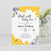 Was wird Baby einladen? Einladung (Stehend Vorderseite)