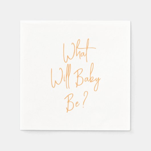 Was wird Baby Gender Willkommen sein? Serviette (Vorderseite)