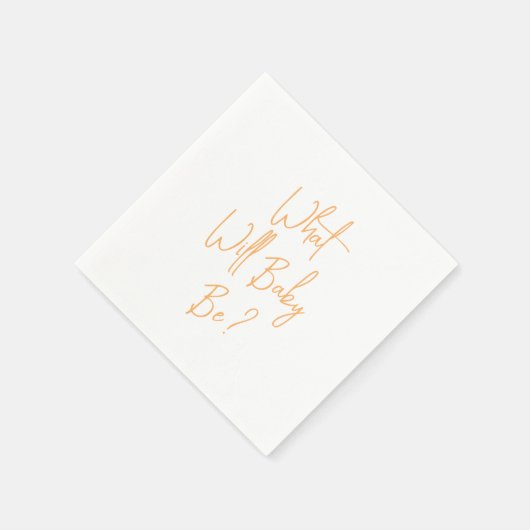 Was wird Baby Gender Willkommen sein? Serviette (Ecke)