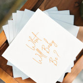 Was wird Baby Gender Willkommen sein? Serviette