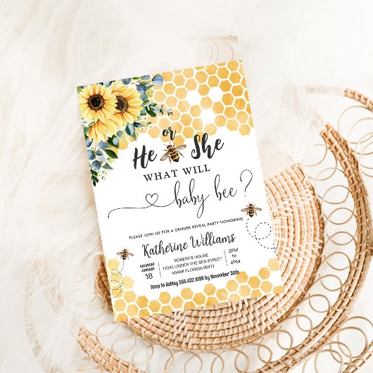 Was wird Baby Honey Bee Baby Dusche sein? Einladung